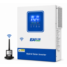 Гібридний інвертор EASUN POWER 2,2 кВт 12В з Wi-Fi та MPPT, чиста синусоїда, сонячний інвертор ISolar-SMG-II-2KW