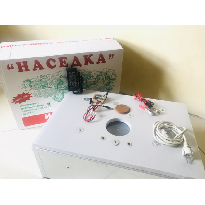 Інкубатор 12V, універсальний, для 54 яєць, з механічним переворотом, для домашнього господарства