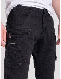 Чоловічі джинсові шорти, чорний колір, 36