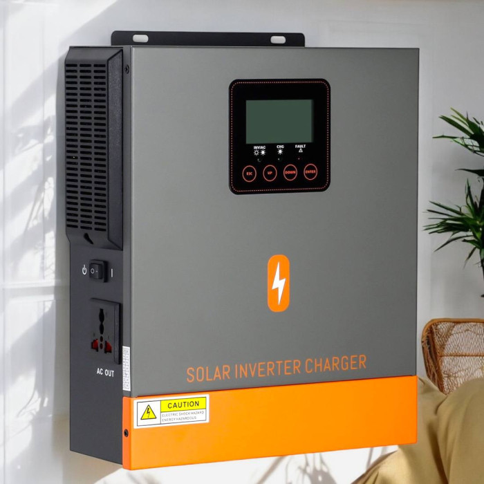 Гібридний інвертор Powmr  1кВт, (ДЖБ), для резервного та аварійного живлення,дому, квартири