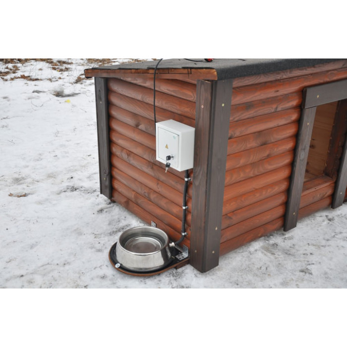 Миска з підігрівом для тварин, поїлка для собак, кішок на вулицю, із нержавіючої сталі, 2,5 л.