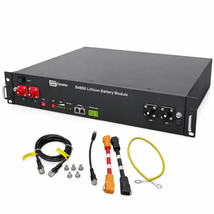 Акумулятор LiFePO4 DYNESS B4850 48v 50ah, 2.4кВт, з BMS, літій-залізо-фосфатний аккумулятор для ІБП, UPS