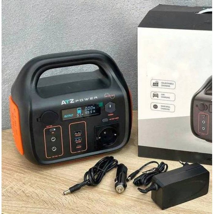 Зарядна станція ATZ Power 600/300 Вт портативна, електростанція для дому