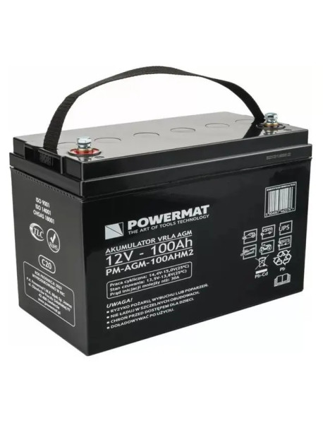 Акумулятор Powermat AGM 100A, фото 1