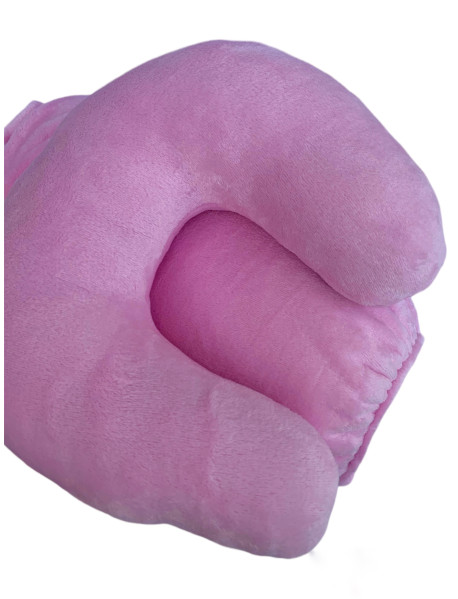 Набір 3 ніжно рожевий: чохол, плед і подушка (плюш), фото 4
